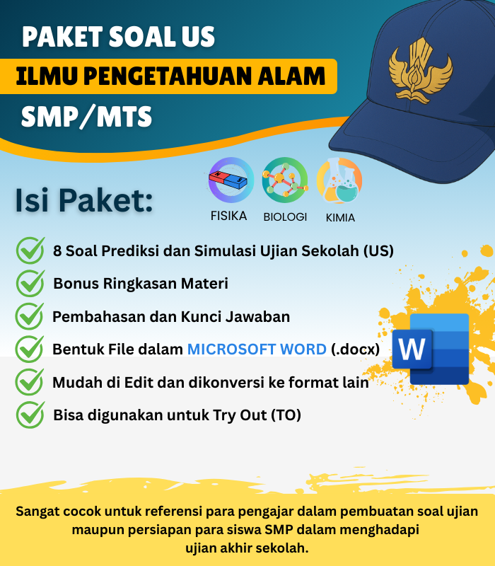Prediksi dan Simulasi Soal Ujian Sekolah IPA Untuk SMP/MTS